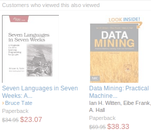 Amazon gives kick-ass suggestions to their customers