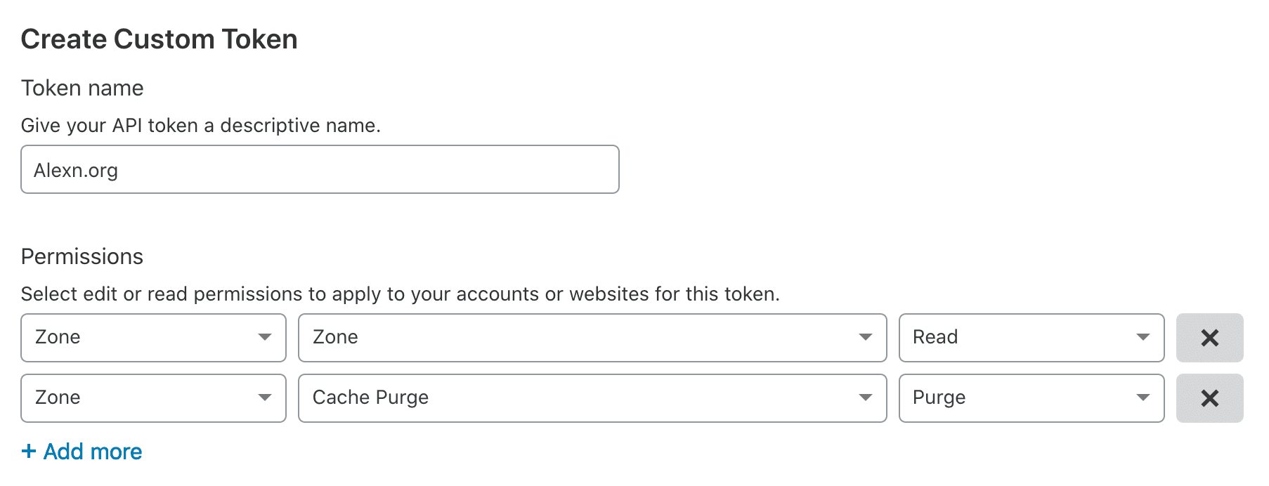 Cloudflare permissions dialog